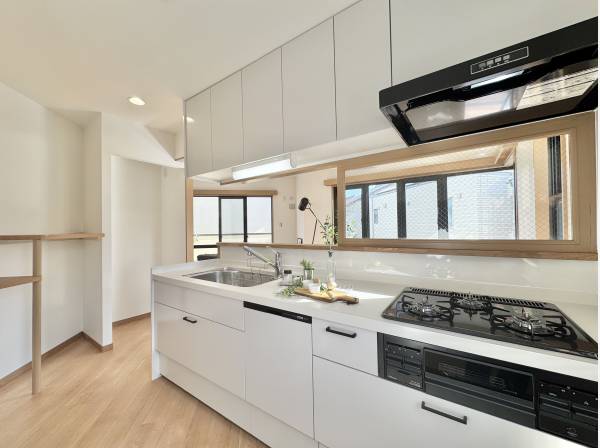 会話が弾む対面式フラットキッチン