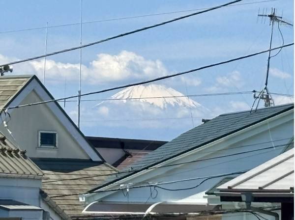 2階リビングから富士山見えました！