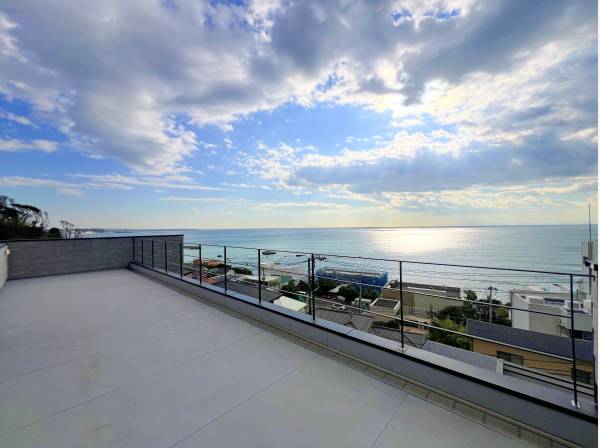 屋上からの景色は格別です