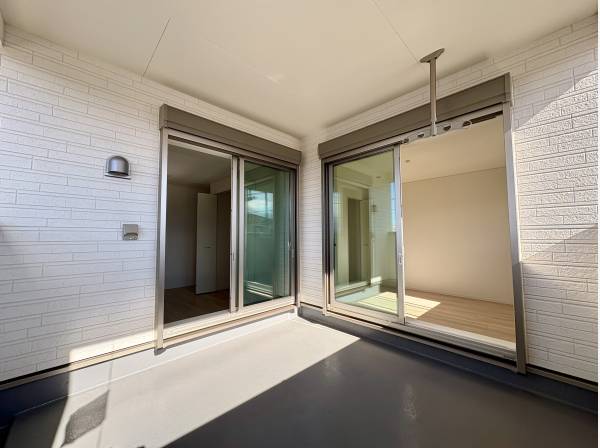 プライバシーの守られたバルコニー