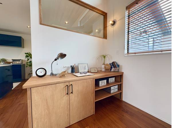 ちょっとしたカウンターがあるもの嬉しいポイント！