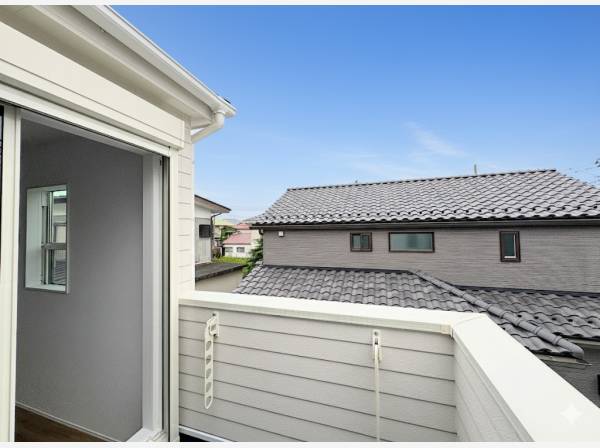 日当たりの良いバルコニー