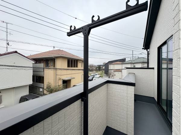 洗濯に便利な南向きバルコニー