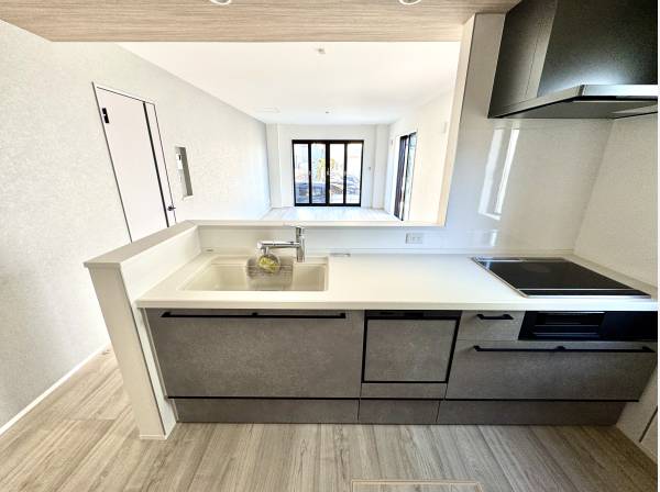 対面式のリビング