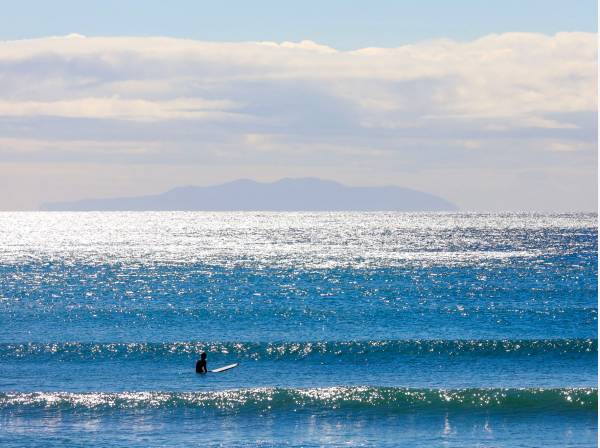 湘南の心地よい海まで徒歩8分（約640ｍ）