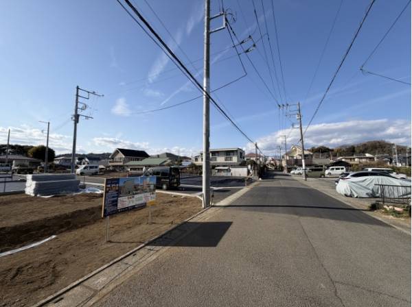 現地前の東側道路
