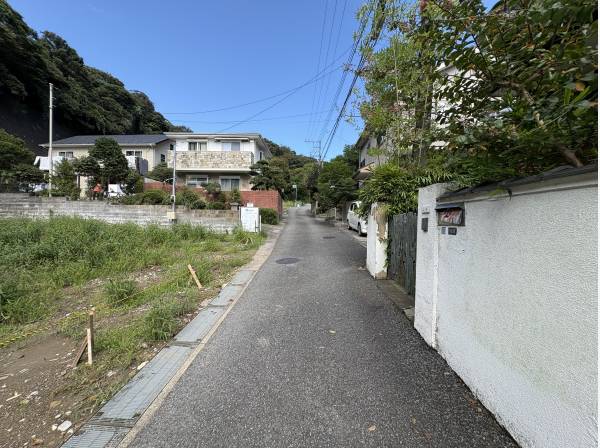 現地の目の前の道路
