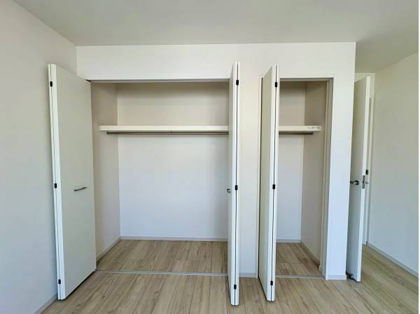 各お部屋にはしっかりと収納スペースを完備！