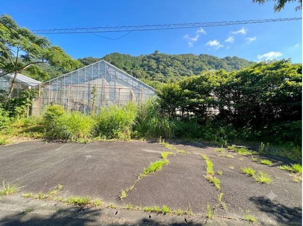 道があり、開けた場所があり、建物の跡や既存の施設があり、森が続く
