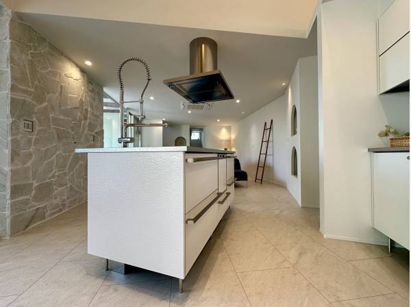 Mieleの食洗器が完備されたアイランドキッチン