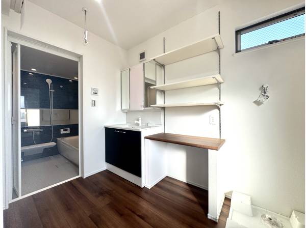 サニタリースペースはご覧の広さ