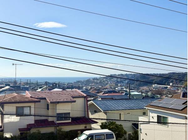 2階からは海を望むことができました！