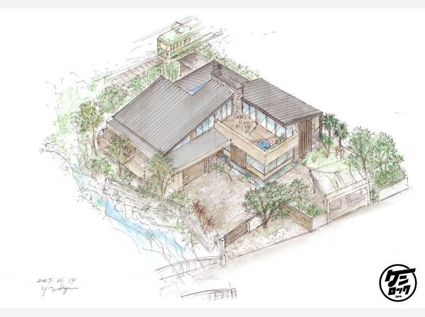 ミッドセンチュリー参考プラン外観④