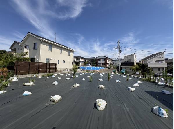 南側に抜け感があり、陽当りにも優れた土地