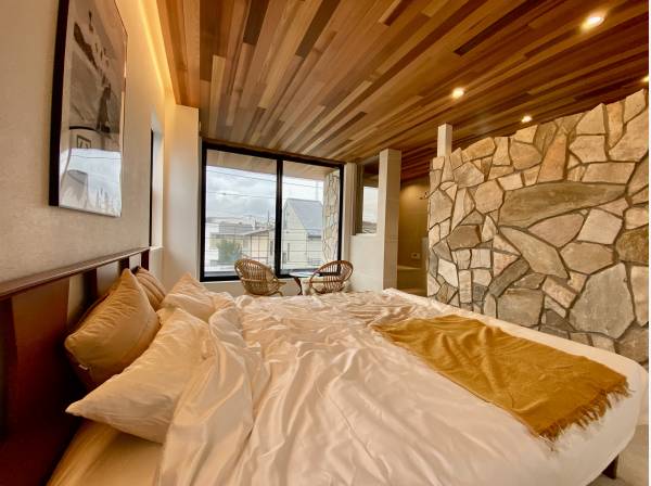 ２階寝室　ウッドデザインがオシャレです。