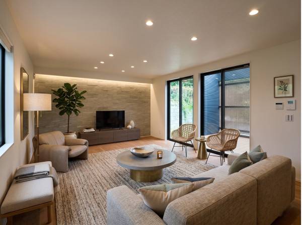 約20帖の広々としたLDKスペース