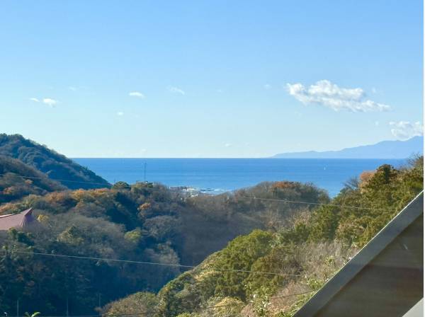 海がチラッと見えました