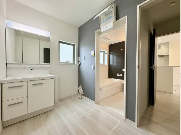 清潔感のある洗面所