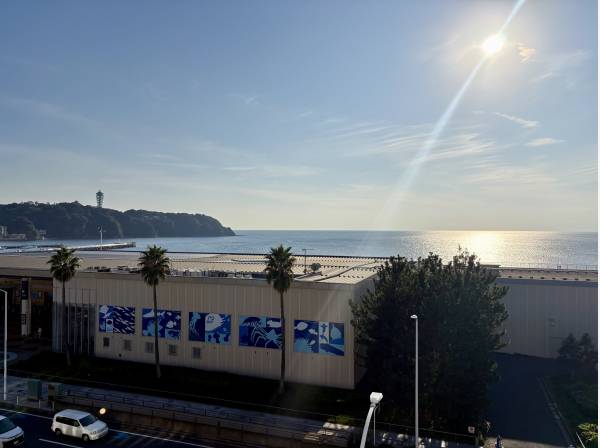 リビングからは海を眺める