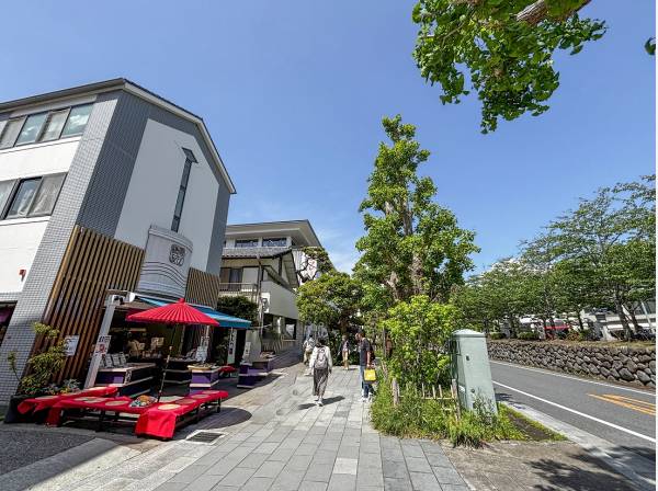 若宮大路沿いから１本入ったロケーションにあります。