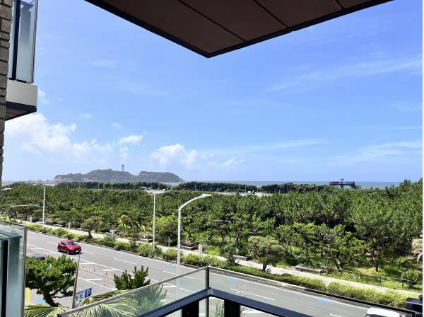 江ノ島をしっかりと望めます！