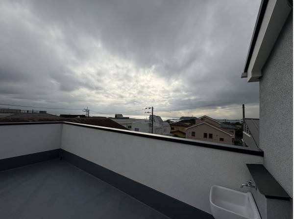 屋上です