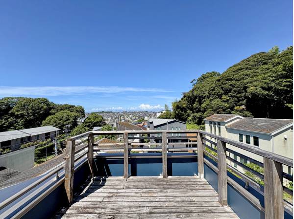 屋上からはこの景色