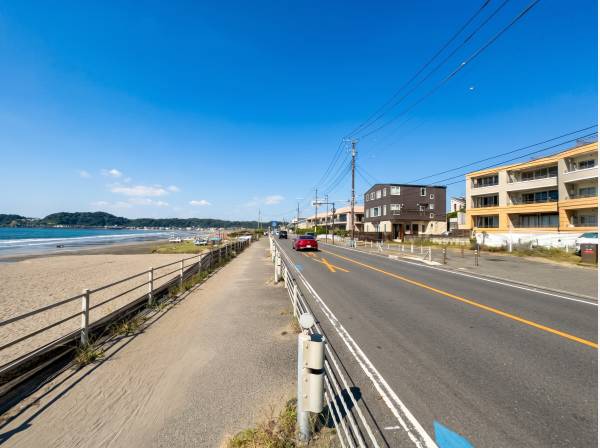 １３４号線に面したオーシャンフロントの立地
