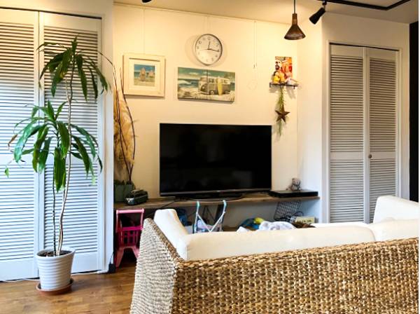 リラックスしたリゾート感のある室内造作が素敵ですね