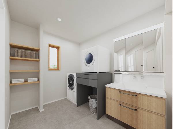 洗面台完成予想図