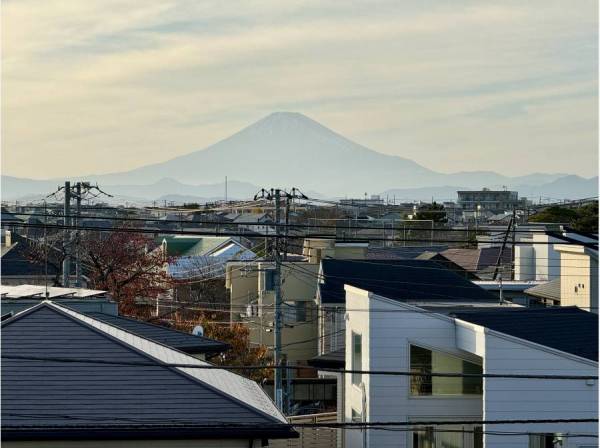 富士山はくっきり見えます
