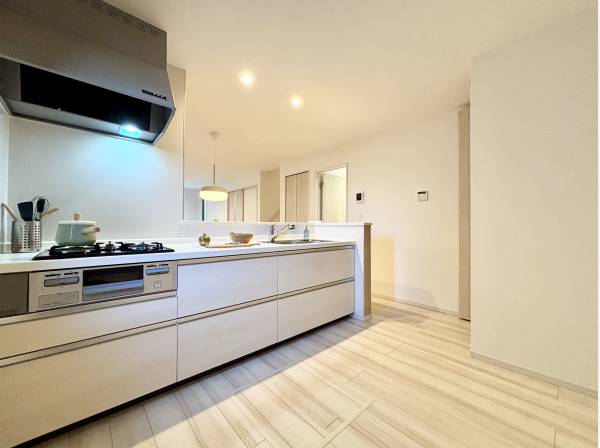 キッチンスペースも広々としています