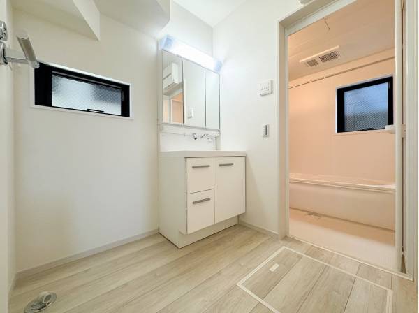 集約された水周りは家事同線スムーズ