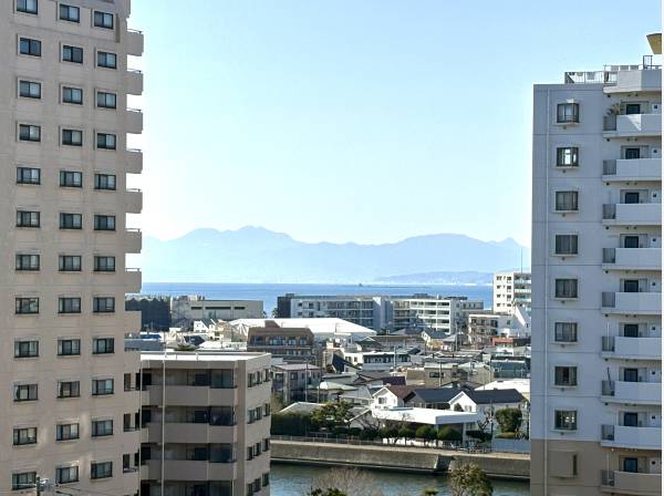 海を２方向に眺めます。