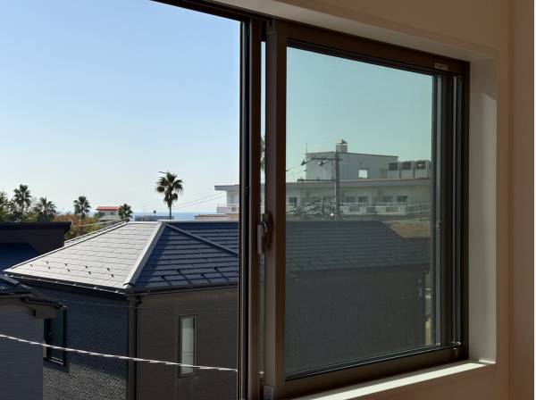 2階の居室からも海が見えました！