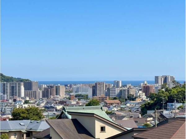 海がしっかりと見えております