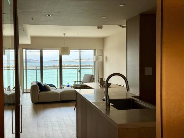 キッチンからもオーシャンビュー