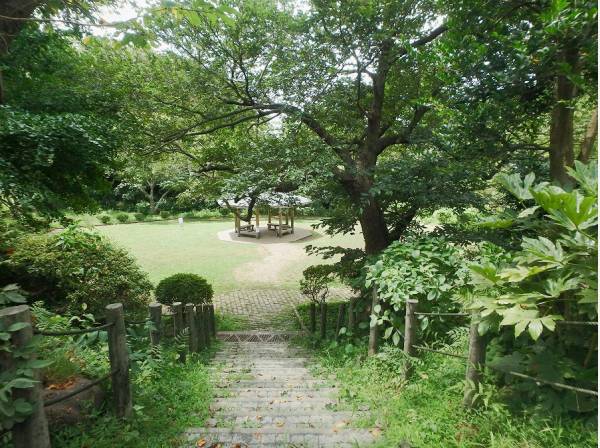 頂上付近からは海も望む源氏山まで徒歩７分(約500ｍ)

