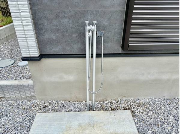 駐車場にはシャワーが有ります。