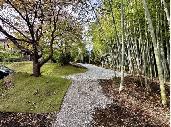 なんと敷地内には、湖畔沿いに散策ルートがあります