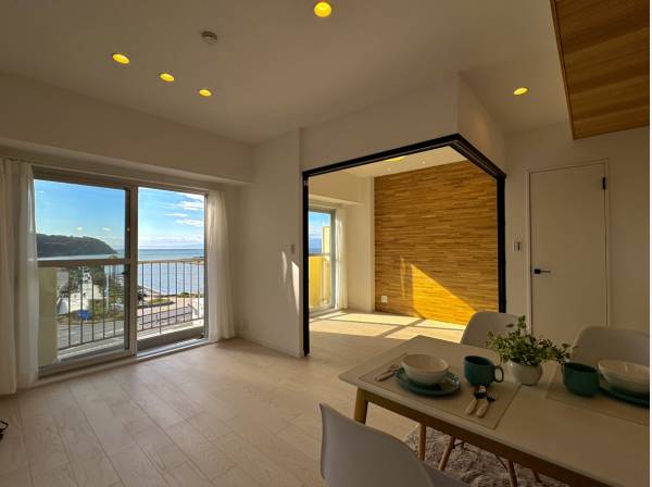 明るく開放的なリビングです。