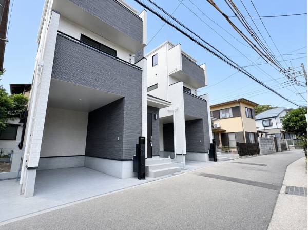 逗子駅徒歩7分の新築分譲住宅（外構はAIによる完成イメージです）