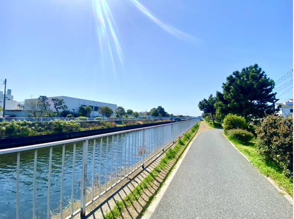 海まではハイキングコースで
現地より約50m先