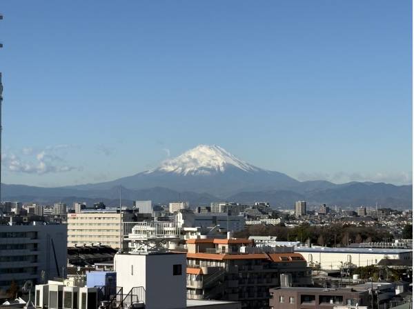 富士山がはっきりと見えます