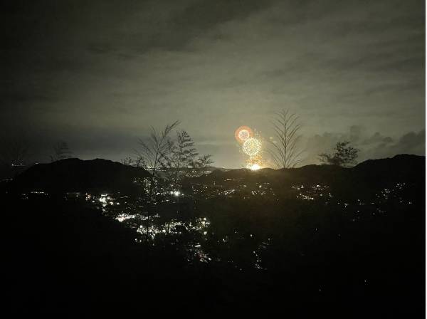 自宅から花火を眺める贅沢