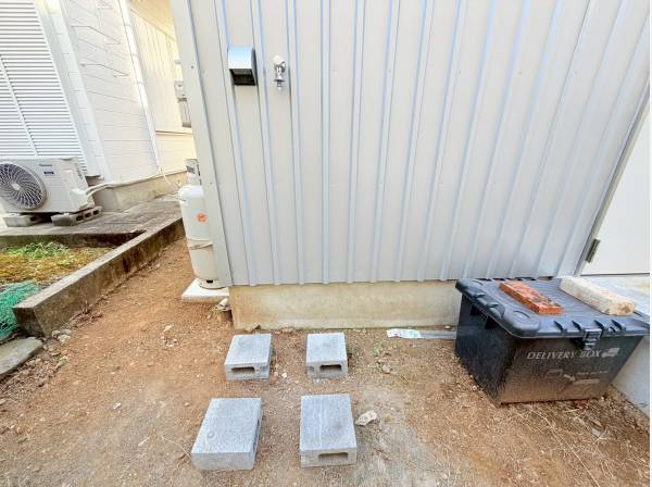 室外に洗濯機を設置可能です