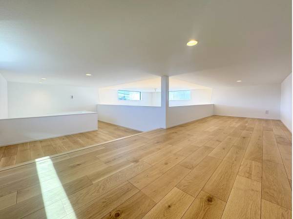 ロフトは多目的に利用できるプライベート空間としても重宝しそう