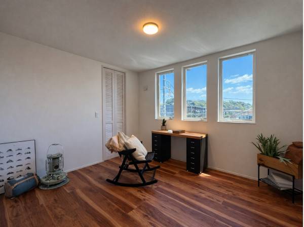 シンプルだからこそ自由に使える、陽だまりのプライベート空間。