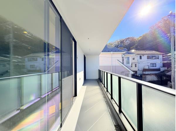 南西向きバルコニー