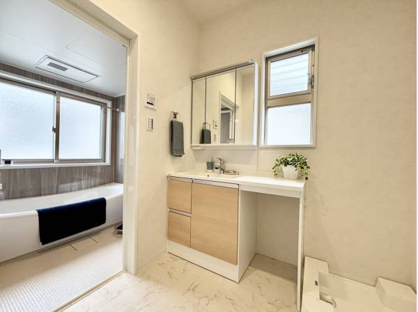 清潔感のあるサニタリースペース